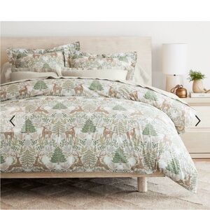 Pottery Barn Winter Solstice duvet cover, full queen Cotton Nature